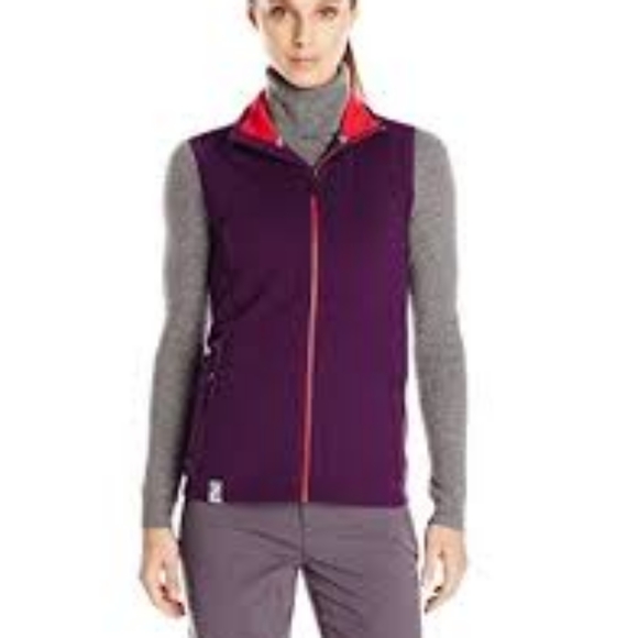 Icebreaker Wool Vest Cascade Purple Merino Wool Vest Pockets XS - Picture 1 of 8